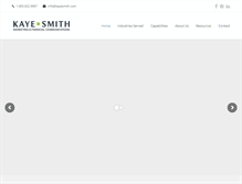 Tablet Screenshot of kayesmith.com